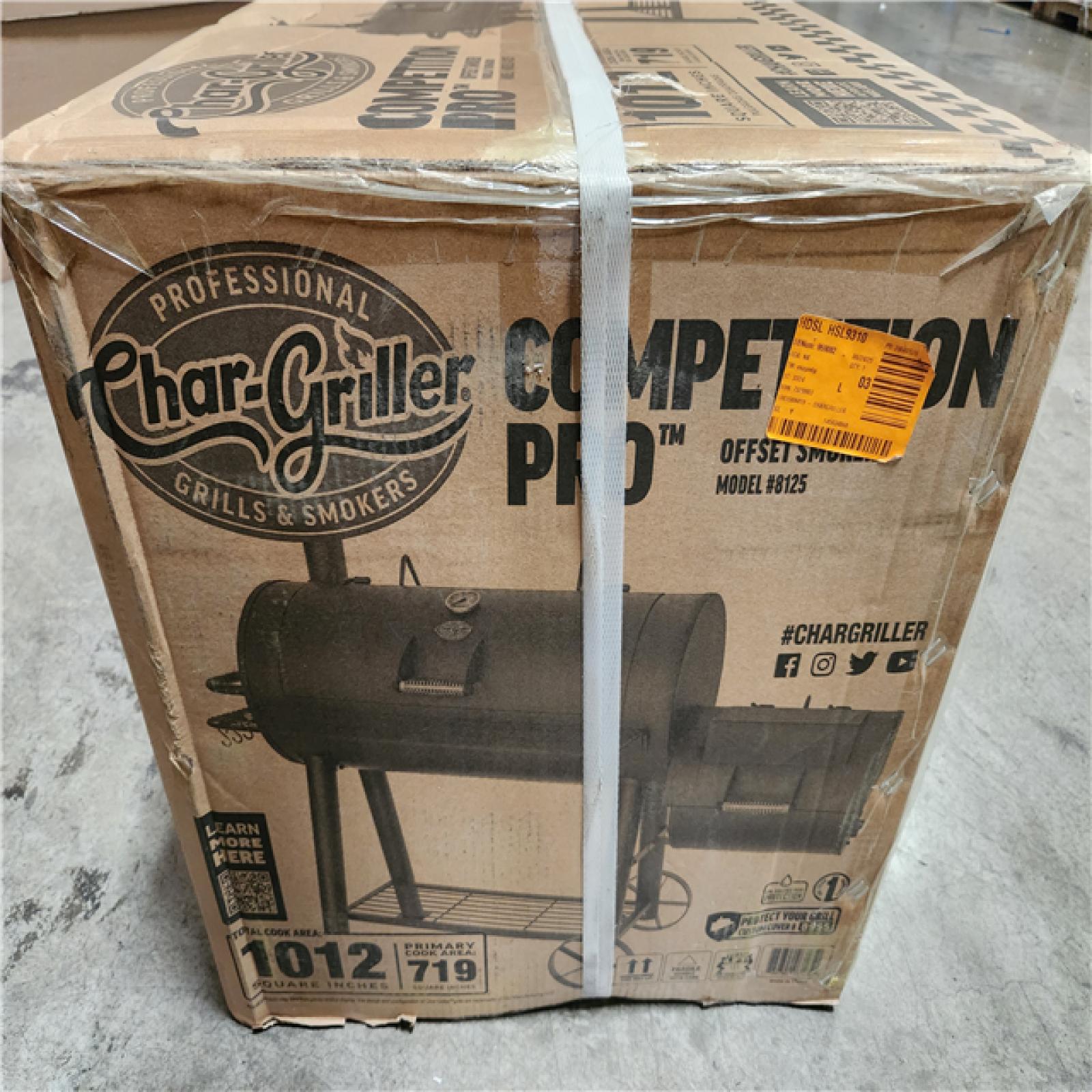 Phoenix Location NEW Char-Griller 1012 sq. in. Competition Pro Offset Charcoal Grill or Wood Smoker in Black