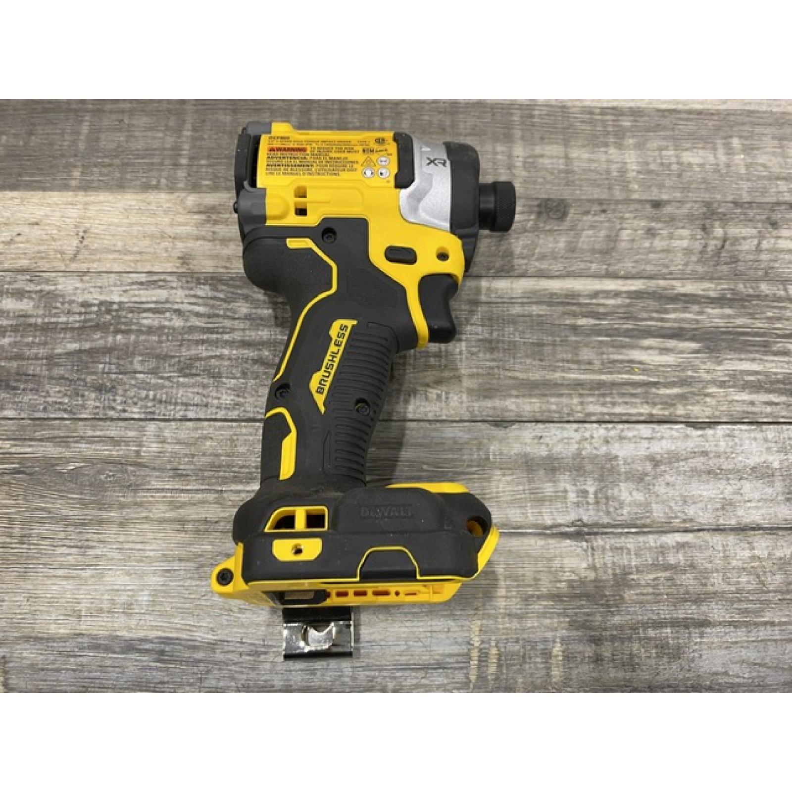 AS-IS DEWALT 20V MAX XR Lithium-Ion Brushless Cordless 3-Speed High Torque 1/4 in. Impact Driver Kit