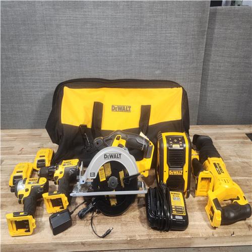 Houston Location AS-IS DEWALT 20V MAX Compact Cordless 6-Tool Combo Kit