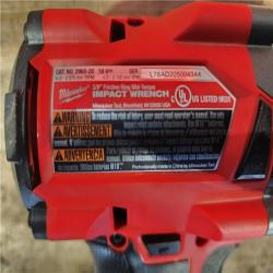 HOUSTON LOCATION - AS-IS Milwaukee FUEL GEN-2 18V Lithium-Ion Mid Torque Brushless Cordless 3/8 in. Impact Wrench with Friction Ring (Tool-Only)