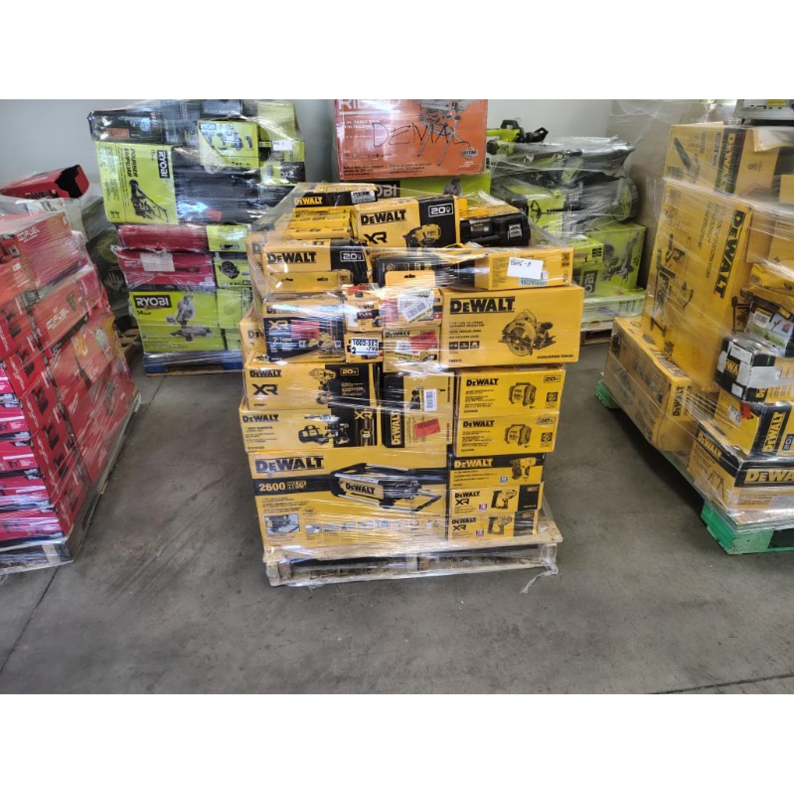 Pittston Location As-Is Power Tools Partial Truckload (12 Pallets) 8646-B