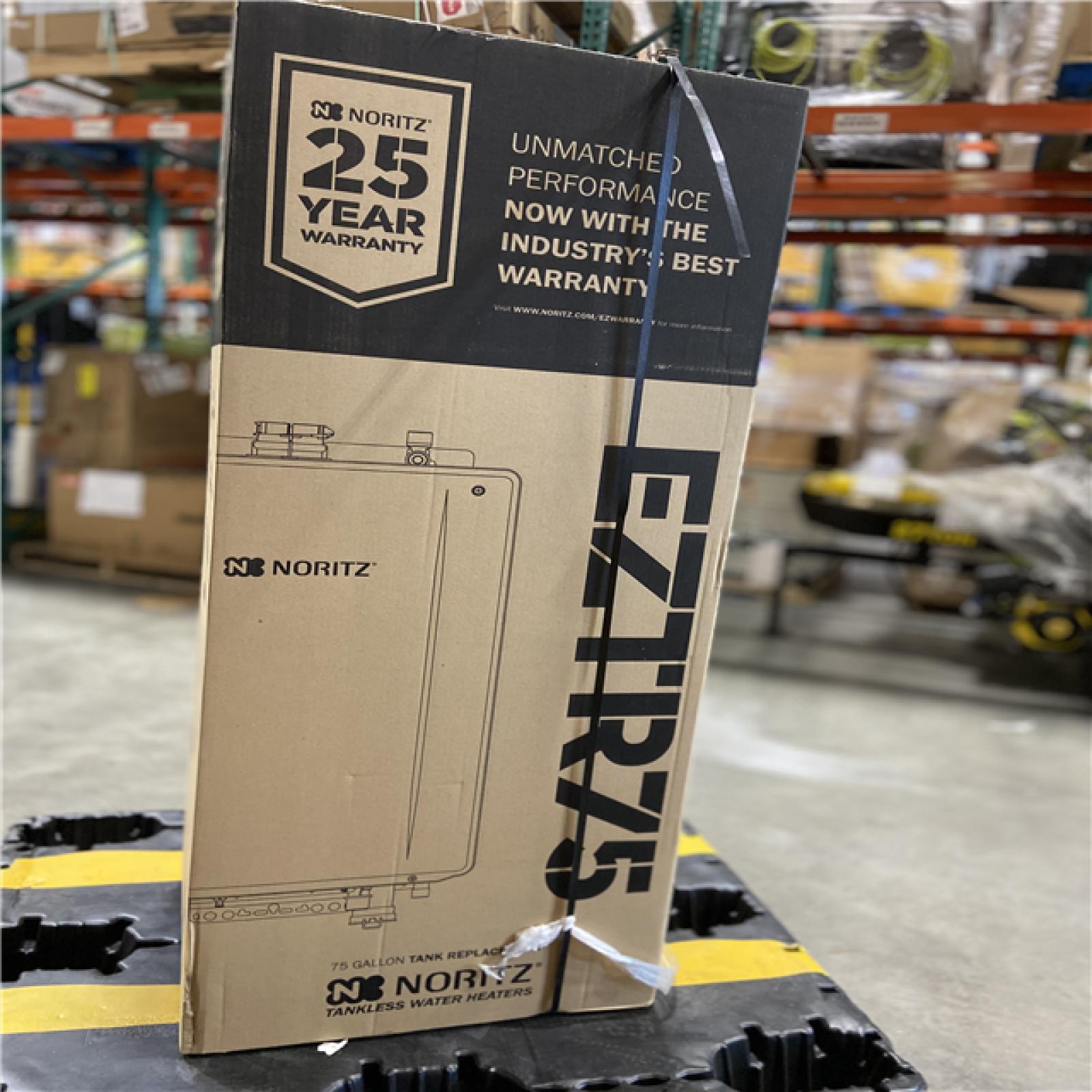 DALLAS LOCATION - NEW! Noritz Eztr75 75 Gal. 11.1 Gpm Indoor Natural Gas Tankless Water Heater Kit