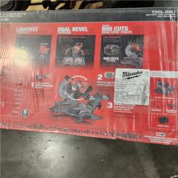 NEW- Milwaukee M18 FUEL 7-1/4 in. Cordless Brushless Dual-Bevel Sliding Compound Miter Saw Tool Only