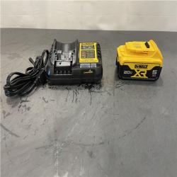 AS-IS - DEWALT 20-Volt Maximum XR 5.0 Ah Battery Pack and Charger