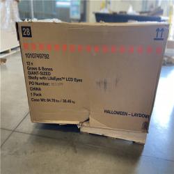 DALLAS LOCATION - Home Accents Holiday 12 ft. Grave & Bones Giant-Sized Skelly with LifeEyes™ LCD Eyes