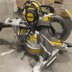 As-Is- DEWALT 12 Double Bevel Sliding Compound Miter Saw