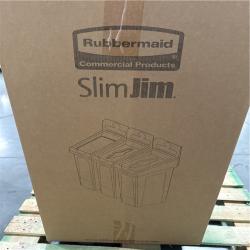 California NEW Rubbermaid Slim Jim Recycling Station 3 Stream Kit