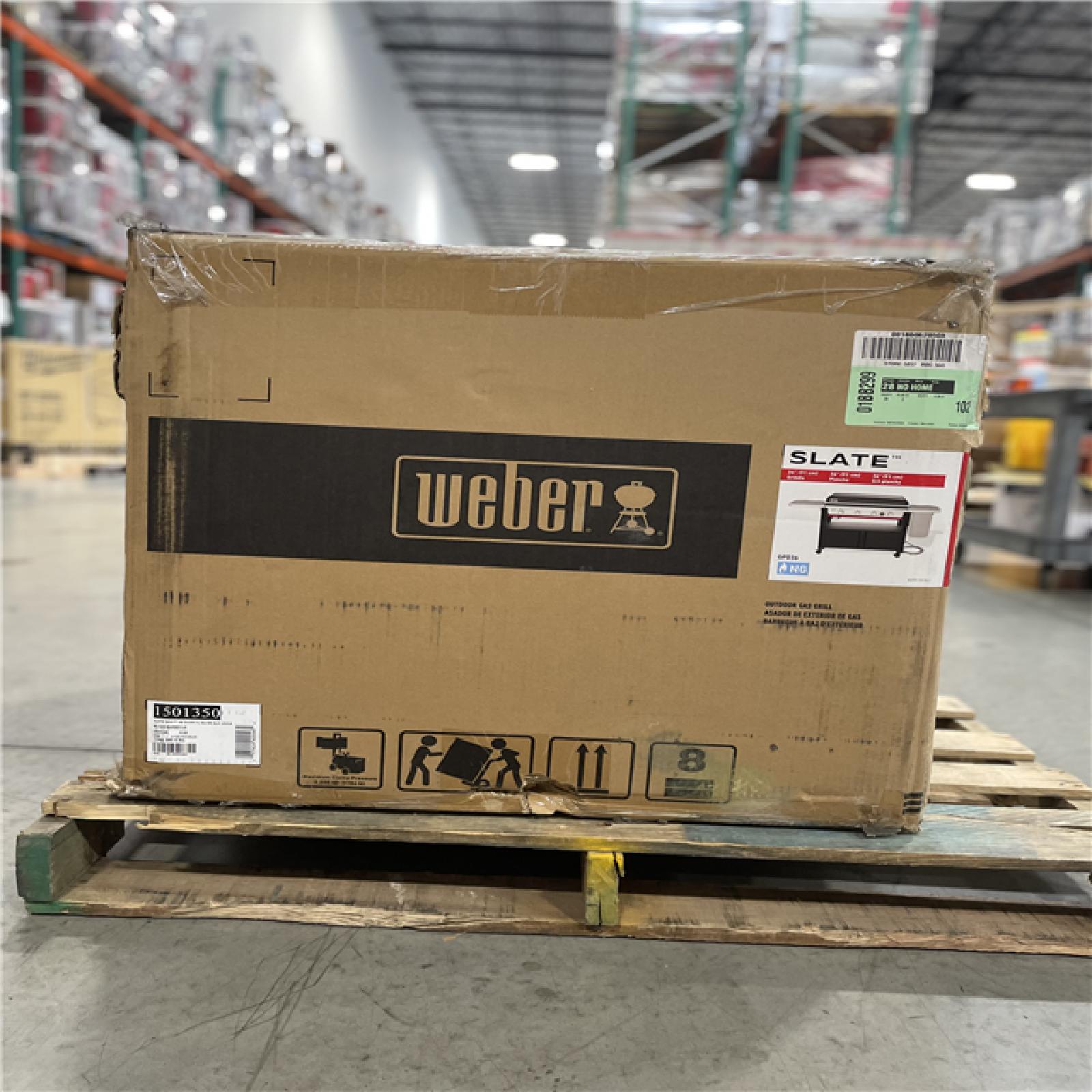 DALLAS LOCATION - AS-IS Weber Slate 36 Inch 48000 BTU Rust-Resistant Carbon Steel Natural Gas Griddle