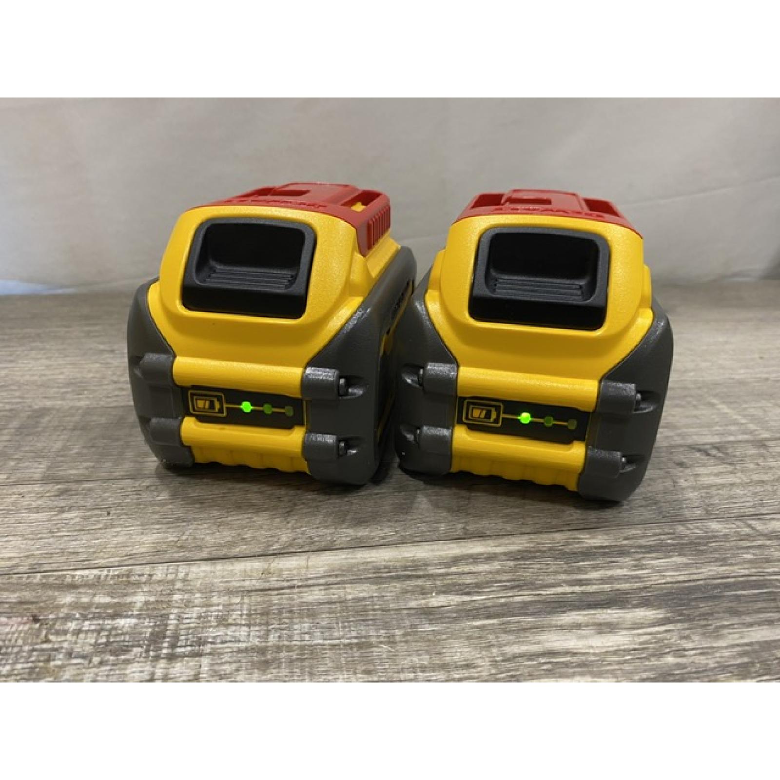 AS-IS DEWALT FLEXVOLT 20V/60V MAX Lithium-Ion 6.0Ah Battery Pack (2 Pack)