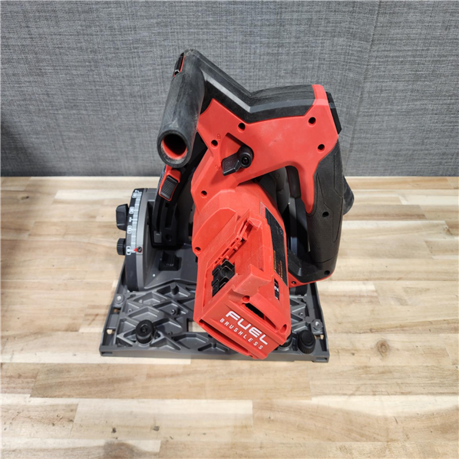 HOUSTON LOCATION - AS-IS Milwaukee  FUEL 18V Lithium-Ion Cordless Brushless 6-1/2 in. Plunge Cut Track Saw (Tool-Only)