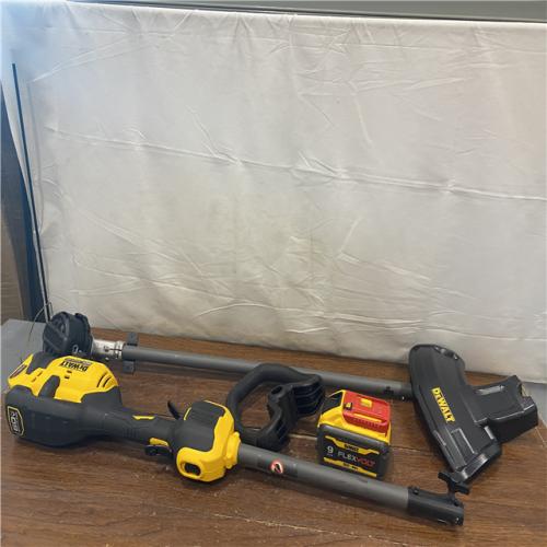 AS-IS DEWALT FLEXVOLT 60V MAX 17 in. Cordless Battery Powered Attachment Capable Trimmer Kit with (1) FLEXVOLT 3 Ah Battery & Charger