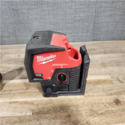 HOUSTON LOCATION - AS-IS Milwaukee Green 125 Ft. Cross Line and Plumb Points Laser Level Kit