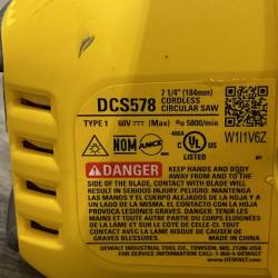 AS-IS DEWALT FLEXVOLT 60V MAX Cordless Brushless 7-1/4 in. Circular Saw with Brake (Tool Only)