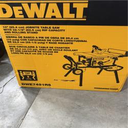Caifornia NEW DeWalt 10 Jobsite Table Saw with 32-1/2 RIP Capacity and Rolling Stand