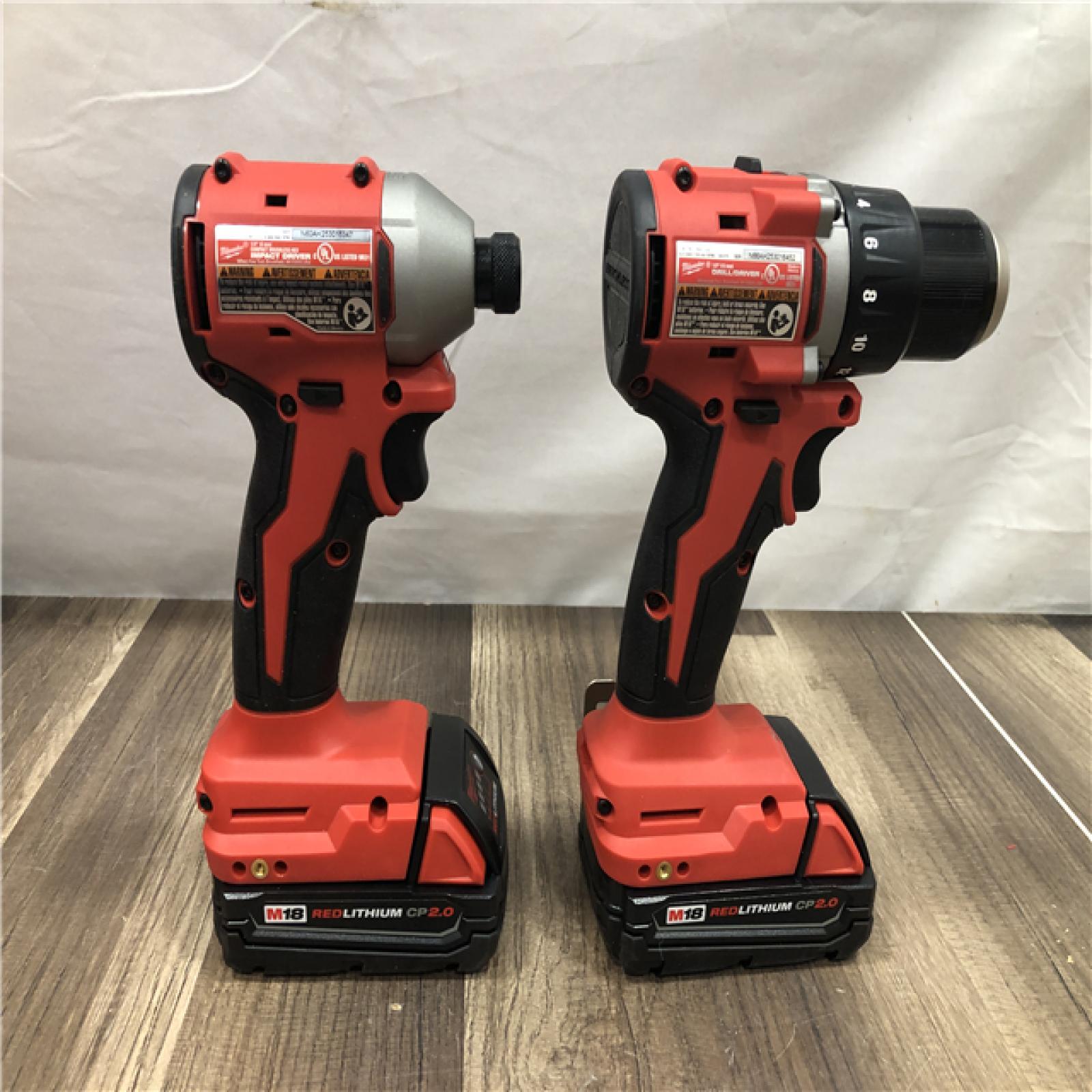 AS-IS Milwaukee 18V Lithium-Ion Brushless Cordless Compact Drill/Impact Combo Kit
