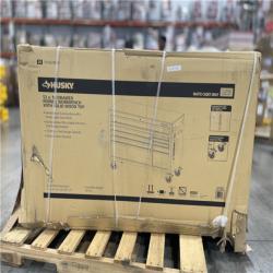 DALLAS LOCATION- AS-IS HUSKY 52 in. W 10-Drawer Matte Cadet Gray/Woodtop Workbench