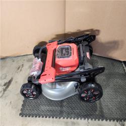 HOUSTON LOCATION - AS-IS Milwaukee M18 FUEL Brushless Cordless 21 in. Walk Behind Dual Battery Self-Propelled Mower Kit W/ CHARGER