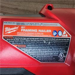 HOUSTON LOCATION - AS-IS Milwaukee FUEL 3-1/2 in. 18-Volt 21-Degree Lithium-Ion Brushless Cordless Framing Nailer (Tool-Only)