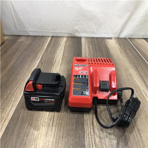 AS-IS Milwaukee 18-Volt Lithium-Ion XC Starter Kit with One 5.0Ah Battery and Charger