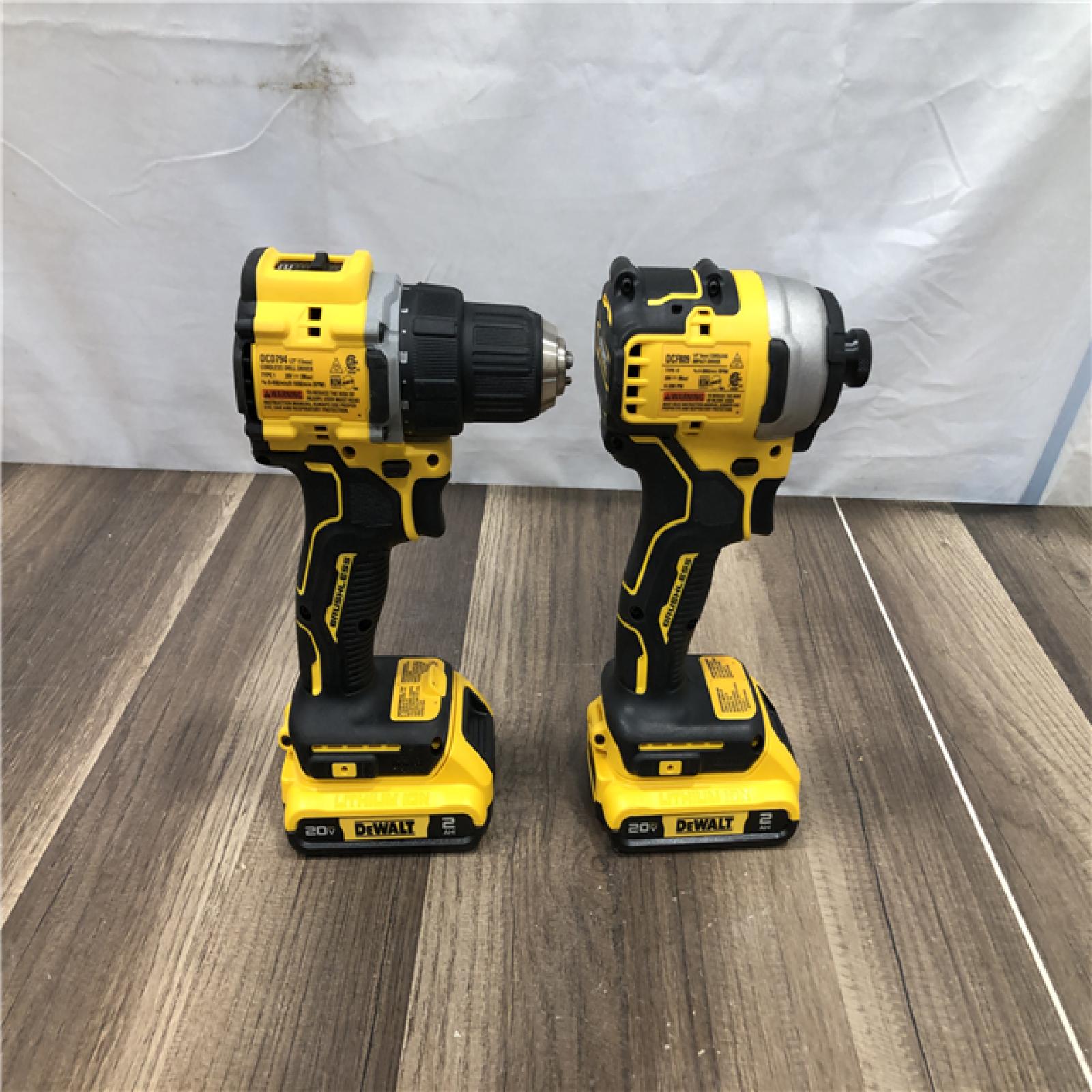 AS-IS DEWALT ATOMIC 20-Volt MAX Lithium-Ion Cordless Combo Kit