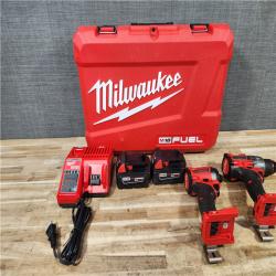 HOUSTON LOCATION - AS - IS Milwaukee FUEL 18V Lithium-Ion Brushless Cordless Hammer Drill and Impact Driver Combo Kit