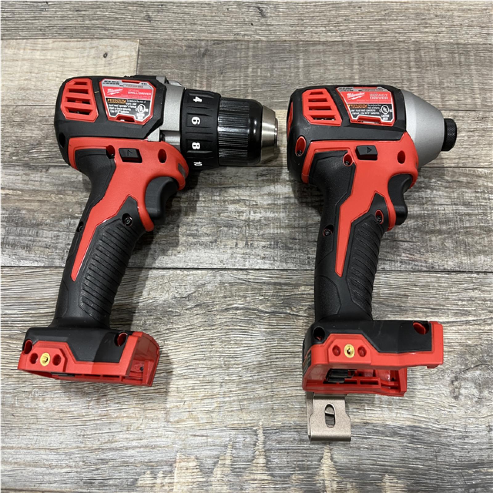 AS-IS Milwaukee 18V Lithium-Ion Cordless Drill Driver/Impact Driver Combo Kit