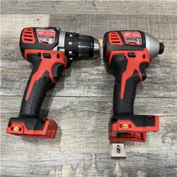 AS-IS Milwaukee 18V Lithium-Ion Cordless Drill Driver/Impact Driver Combo Kit