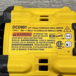AS-IS DEWALT 20V XR Lithium-Ion Cordless Brushless 1/2 in. Drill/Driver Kit
