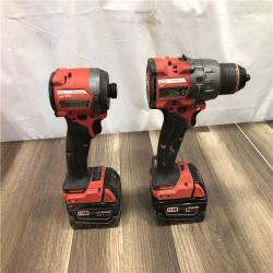 AS-IS Milwaukee FUEL 18V Lithium-Ion Brushless Cordless Hammer Drill and Impact Driver Combo Kit