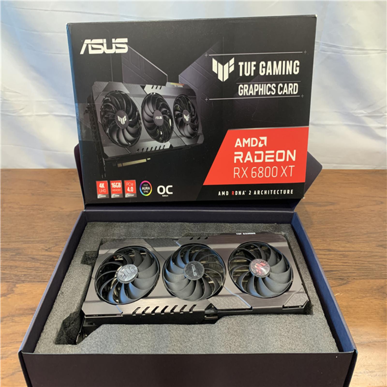 AS-IS ASUS TUF-RX6800XT-O16G-GAMING - Graphics Card - Radeon RX 6800 XT - 16 GB GDDR6 - PCIe 4.0 - HDMI 3 X DisplayPort