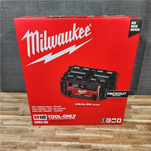 HOUSTON LOCATION - AS-IS (NEW) Milwaukee Lithium-Ion Cordless PACKOUT Radio/Speaker with Built-In Charger