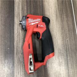 AS-IS Milwaukee FUEL 12V Lithium-Ion Brushless Cordless 4-in-1 Installation 3/8 in. Drill Driver with 4 Tool Head (Tool-Only)