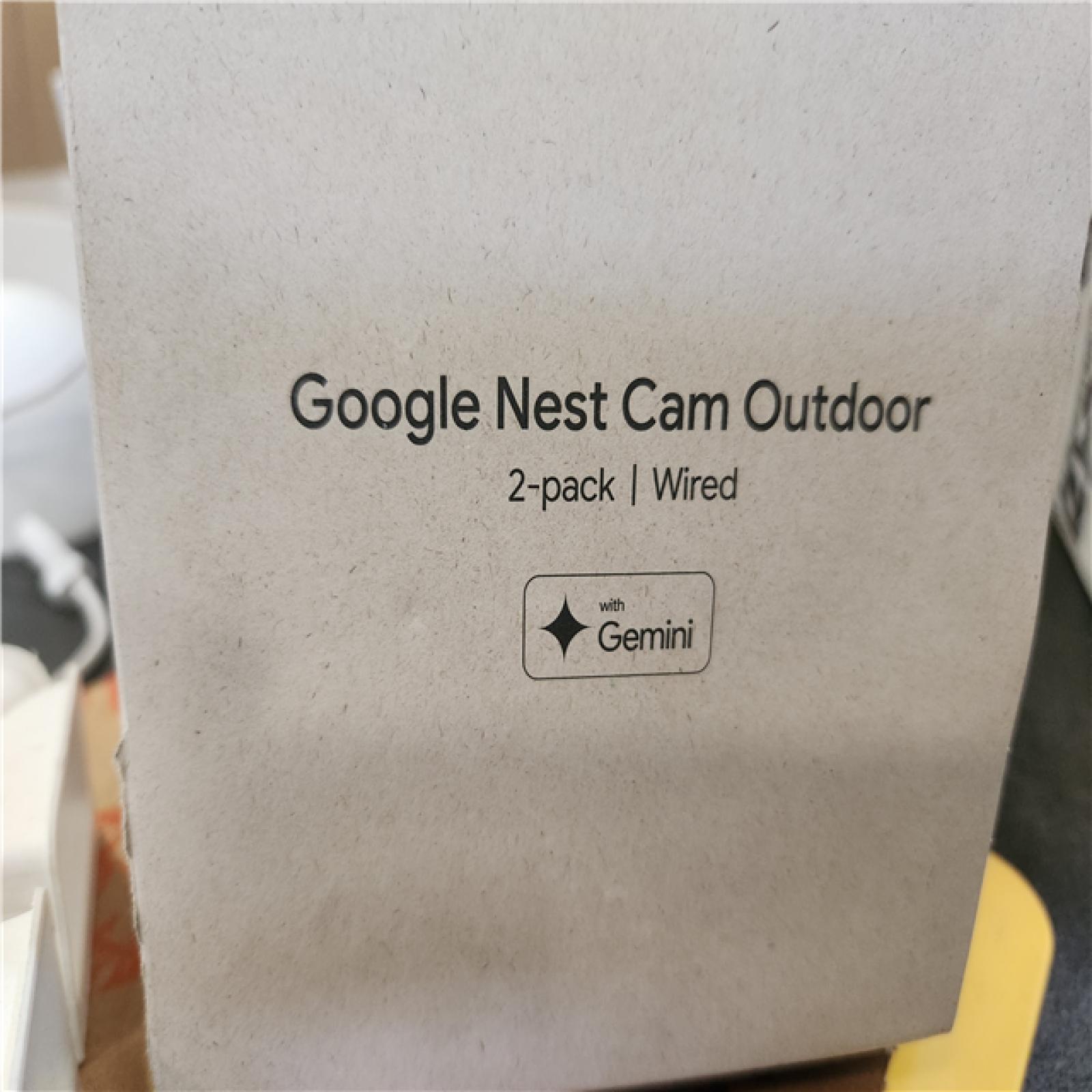 Phoenix Google Nest Outdoor Smart Security Camera (Wired  2nd Gen) 2-Pack - Snow