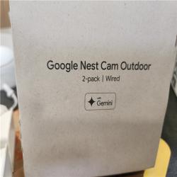 Phoenix Google Nest Outdoor Smart Security Camera (Wired  2nd Gen) 2-Pack - Snow