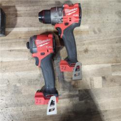 HOUSTON LOCATION - AS-IS Milwaukee FUEL 18V Lithium-Ion Brushless Cordless Hammer Drill and Impact Driver Combo Kit