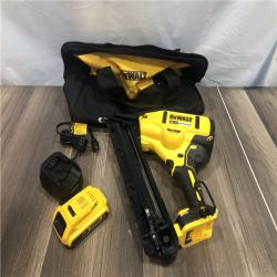 AS-IS DEWALT 20V MAX XR Lithium-Ion Cordless 2-1/2 in. 15-Gauge Finish Nailer Kit