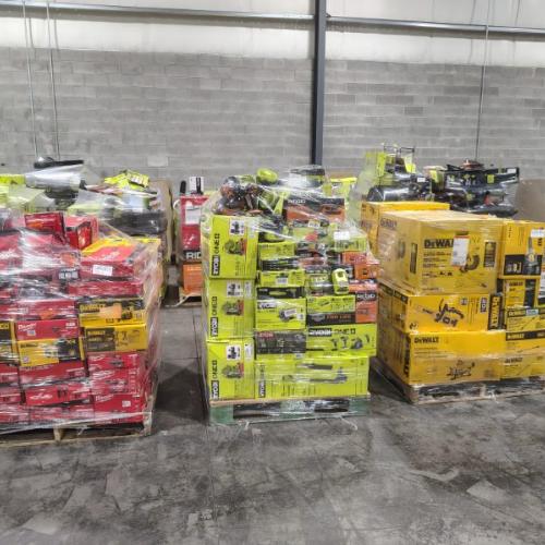 Pittston Location As-Is Power Tools Partial Truckload (15 Pallets) 1085-B