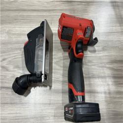 AS-IS MILWAUKEE M12 FUEL 12V 3 in. Lithium-Ion Brushless Cordless Cut Off Saw Kit with One 4.0 Ah Battery Charger and Bag