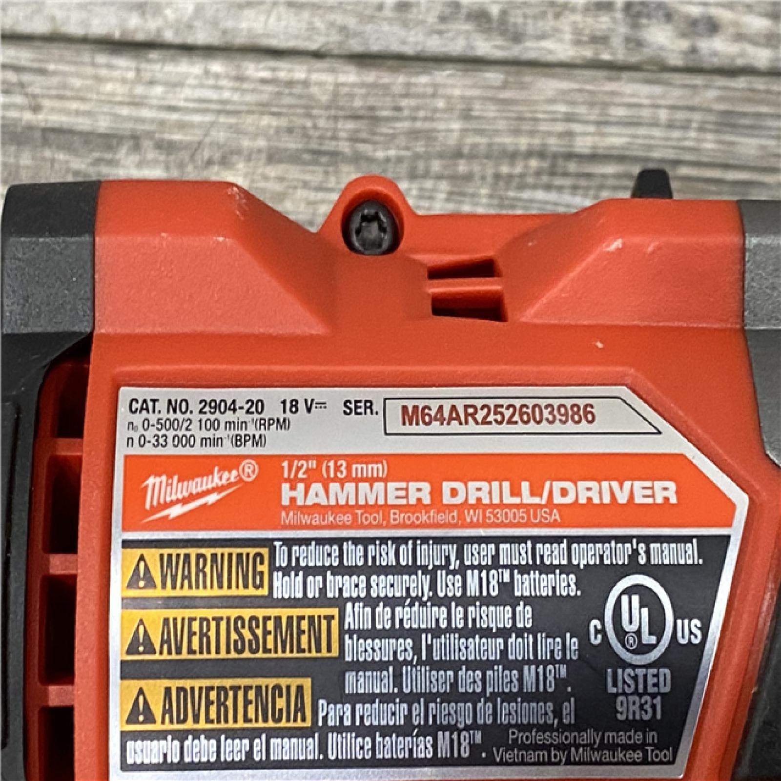 AS-IS Milwaukee FUEL 18V Lithium-Ion Brushless Cordless Hammer Drill and Impact Driver Combo Kit