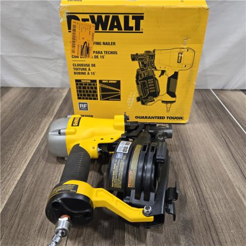 AS-IS DEWALT 1-3/4 in. 15 Degree Pneumatic Coil Roofing Nailer