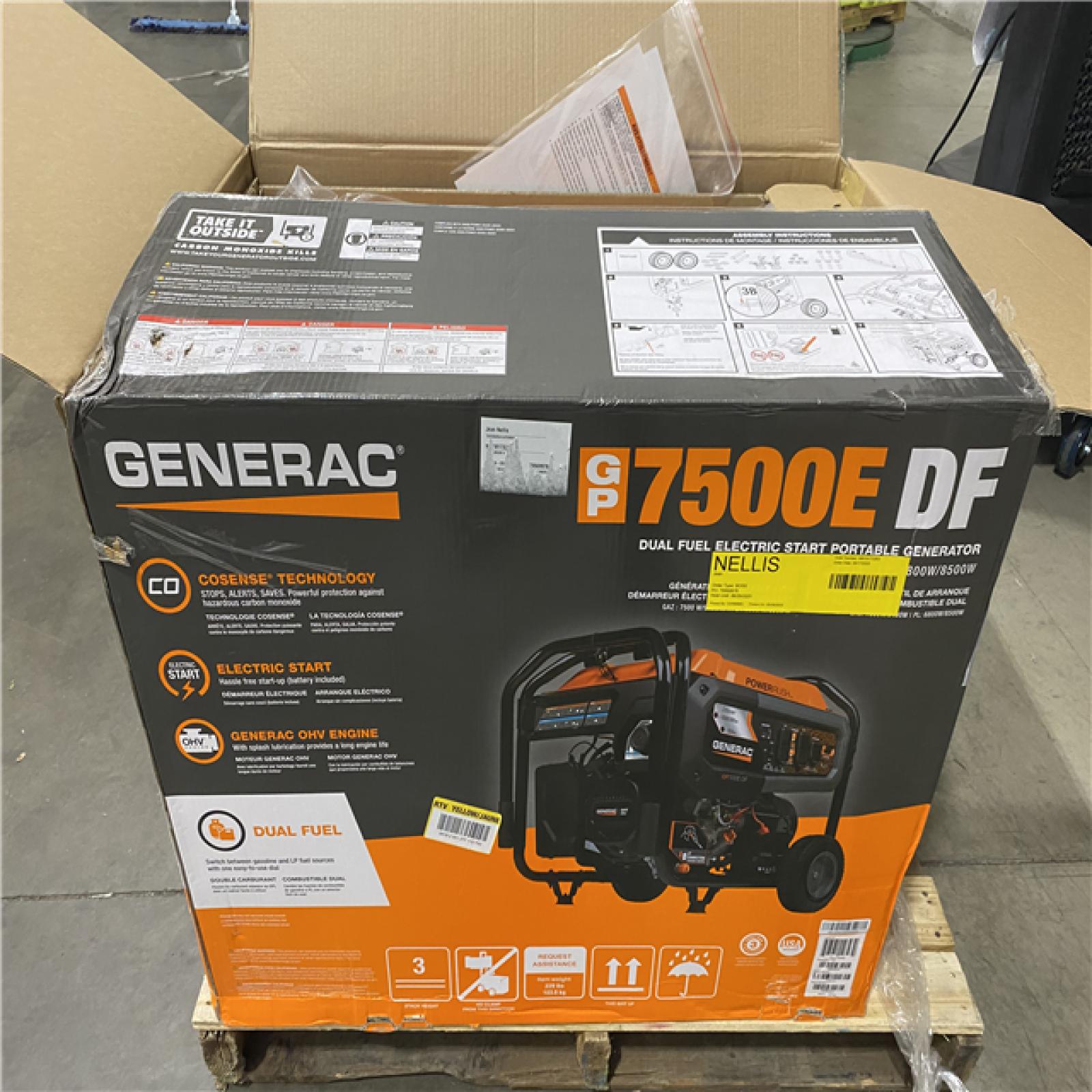 Dallas Location - As-Is Generac 9400 / 7500-Watt Gasoline Portable Generator