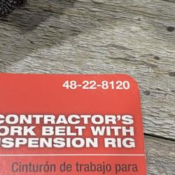 NEW - Milwaukee General Contractor Work Waist Tool Belt with Suspension Rig