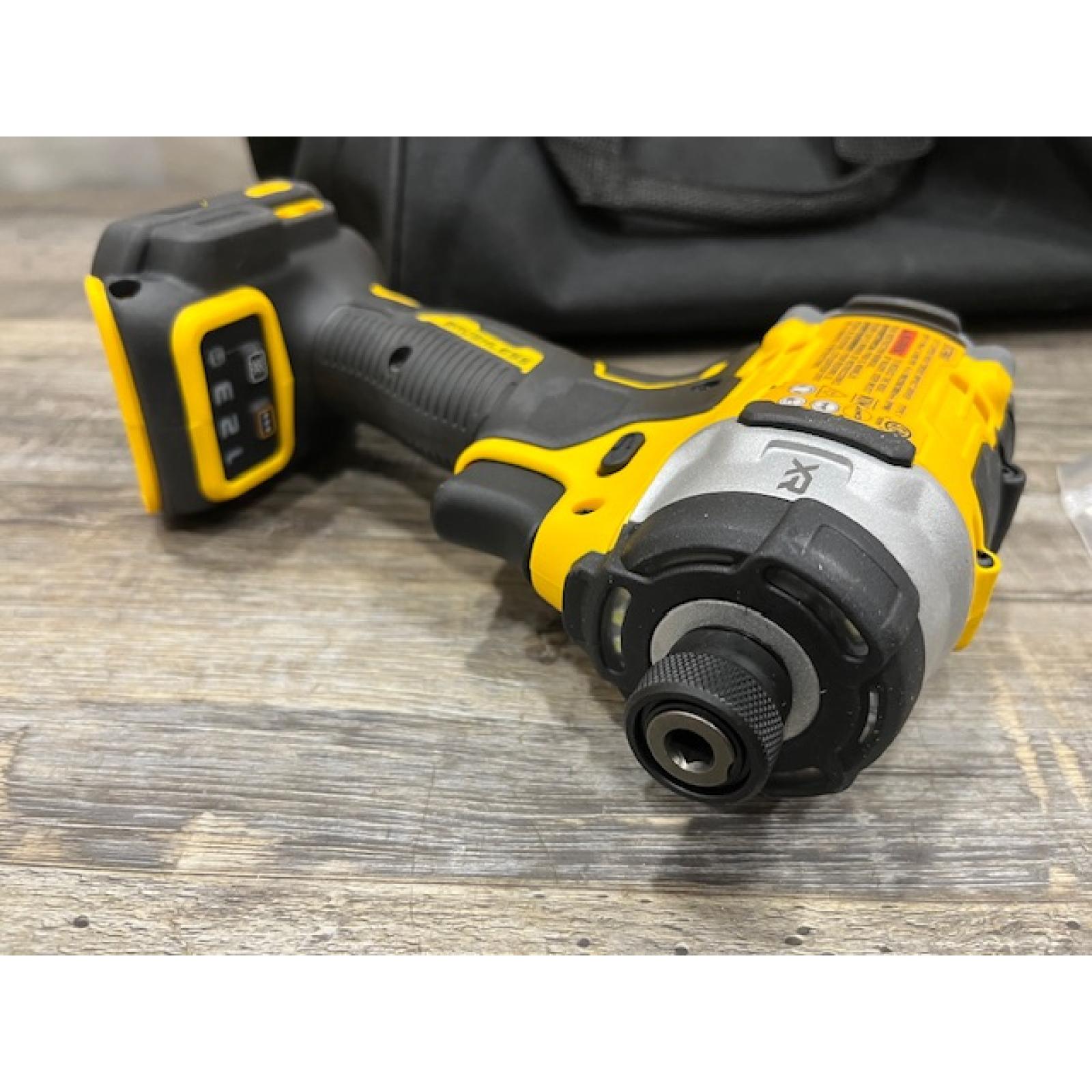 AS-IS DEWALT 20V MAX XR Lithium-Ion Brushless Cordless 3-Speed High Torque 1/4 in. Impact Driver Kit