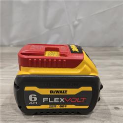 AS-IS DEWALT FLEXVOLT 20V/60V MAX Lithium-Ion 6.0Ah Battery Pack with 6 Amp Output Charger