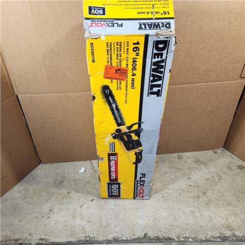 Houston location- AS-IS DEWALT DCCS670B 16in Chainsaw 60V MAX - Tool Only