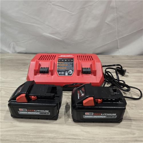 AS-IS M18 18V Lithium-Ion Dual Bay Rapid Battery Charger Starter Kit