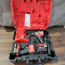CALIFORNIA AS-IS MILWAUKEE M18 2-TOOL COMBO KIT(BATTERIES AND CHARGER INCLUDED)