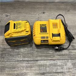 AS-IS DEWALT 20V/60V MAX FLEXVOLT Lithium-Ion 9.0Ah Battery and Charger Starter Kit