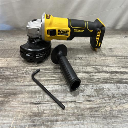 AS-IS DEWALT 20-Volt MAX Cordless Brushless 4-1/2 in. Angle Grinder with Slide Switch (Tool Only)