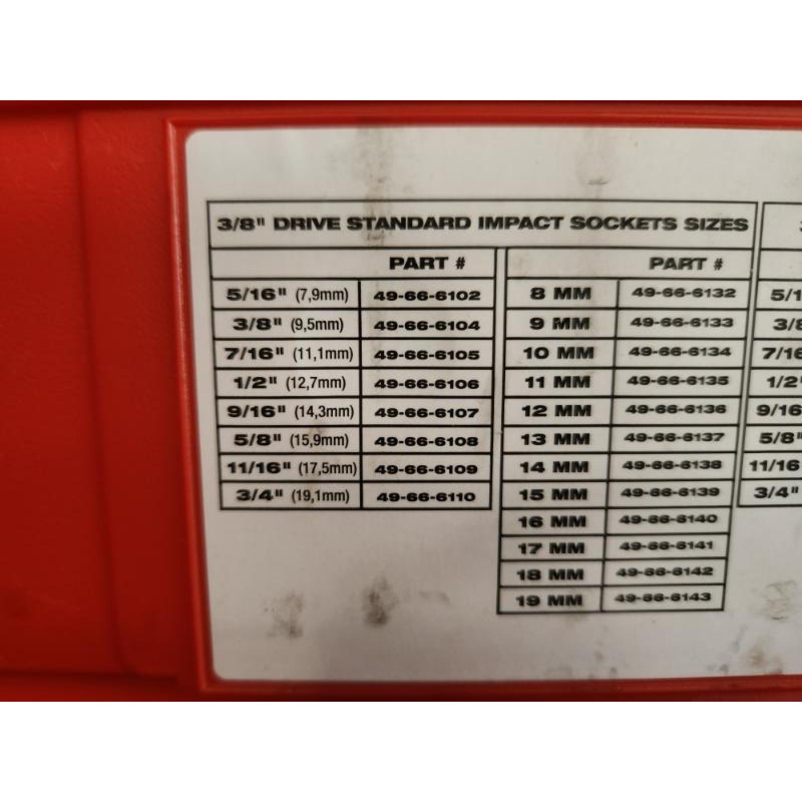 Phoenix NEW Milwaukee SHOCKWAVE 3/8 in. Drive SAE and Metric 6 Point Impact Socket Set (43-Piece)